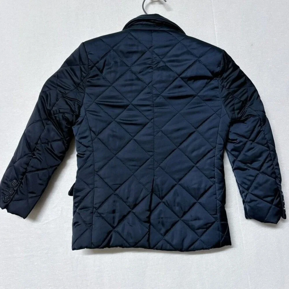 Appaman‎ Boys Suit Jacket Quilted Sport Coat Navy Blue Preppy Size 5